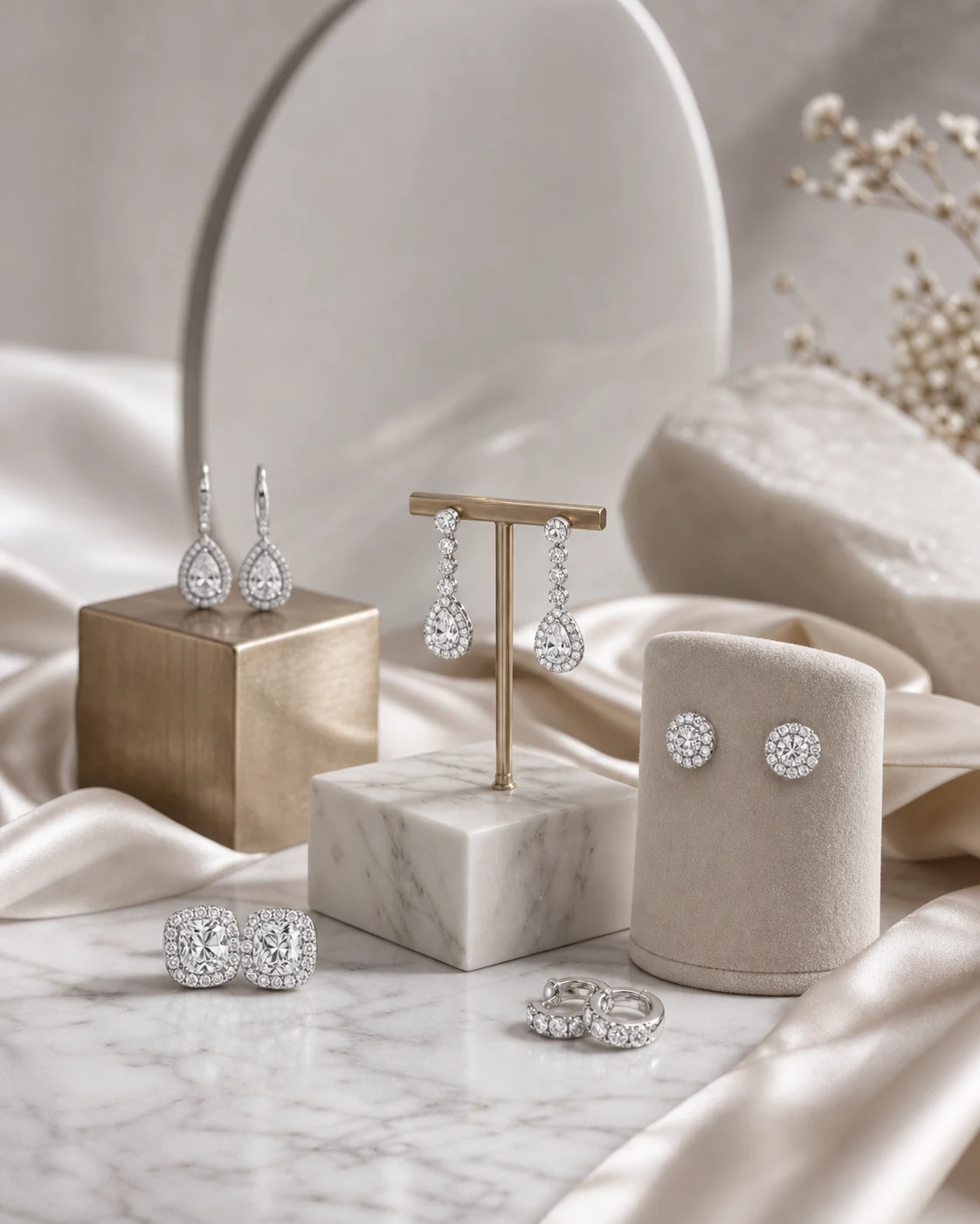 Fine jewelry earrings category